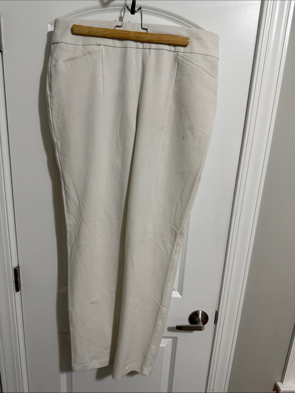 Chico's Cream Straight-Leg Dress Pants